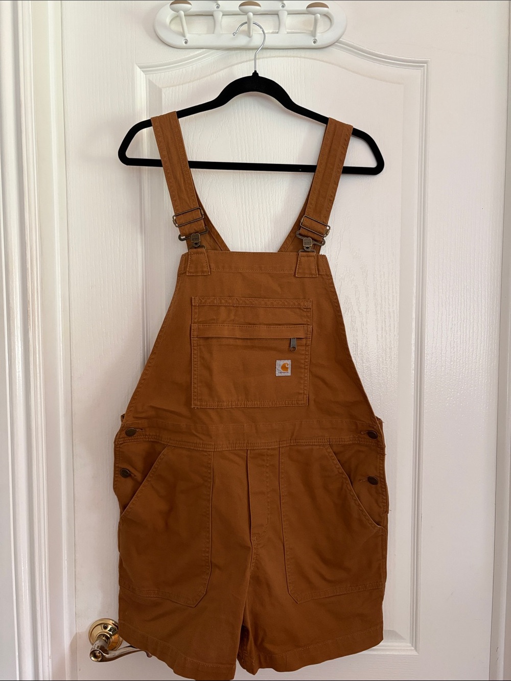 Carhartt Brown Women's Short Bib Overalls